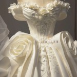 TVC829 Váy Cưới Làm Lễ, Đầm Cưới Cao Cấp, Cúp Ngực, Họa Tiết, Tặng Tùng + Voan + Mút Ngực