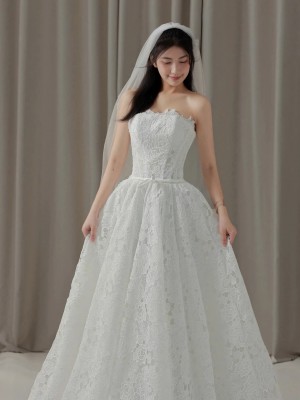 TVC790 Váy Cưới Đi Bàn, Đầm Cưới Đi Bàn, Dáng Xuông, 3 Mẫu Váy Cổ Điển