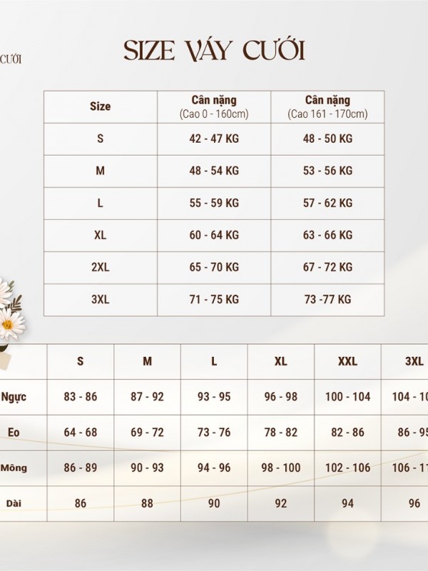 TVC855 Váy Cưới Đi Bàn, Váy Cưới Cô Dâu, Đầm Cưới Dáng Xuông, Cúp Ngực, Hoa 3D, Bồng Bềnh, Xếp Ly